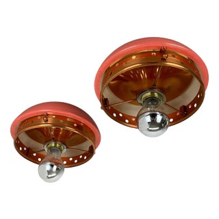 Ceiling Lights in the style of Gino Sarfatti, Italy, 1950s, Set of 2 For Sale
