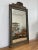 Antique Sculpted Wood Frame Mirror With Floral Etching For Sale - Image 4 of 7