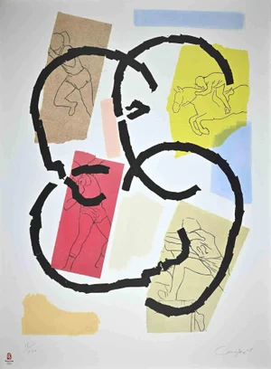 Rafael Canogar, Los Juegos, Original Lithograph, 2008