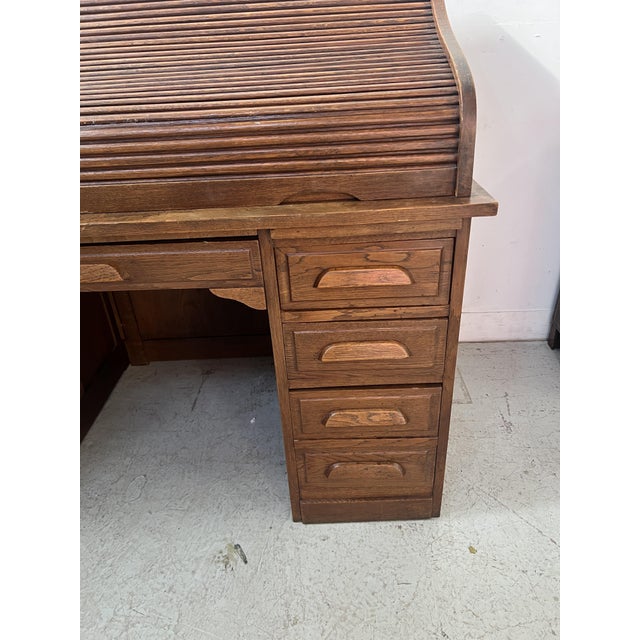 American Desk in Oak, 1930 For Sale - Image 17 of 18