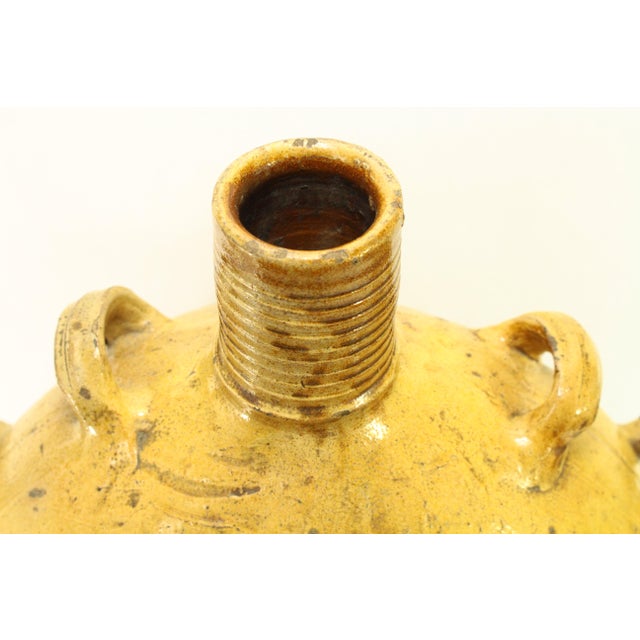 Early Raeren Salt Glazed Stoneware X-Large Pilgrim's Canteen Flask For Sale - Image 10 of 12