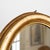Italian Oval Giltwood Mirror with Gold Leaf Finish, 1850 For Sale - Image 4 of 6