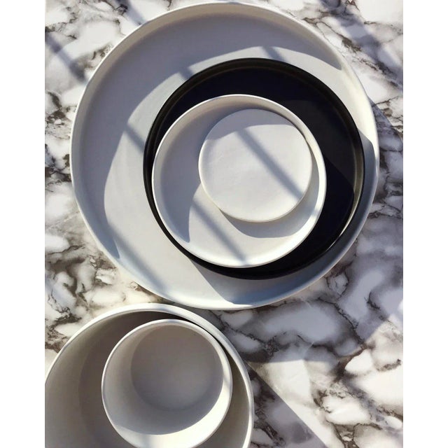 Casa Cubista Matte Tableware - Plates, Small, White For Sale - Image 4 of 7