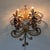 Gold Two-Armed Wall Lamp in Iron and Crystal Glass in the style of Maison Baguès, France, 1950s For Sale - Image 8 of 15
