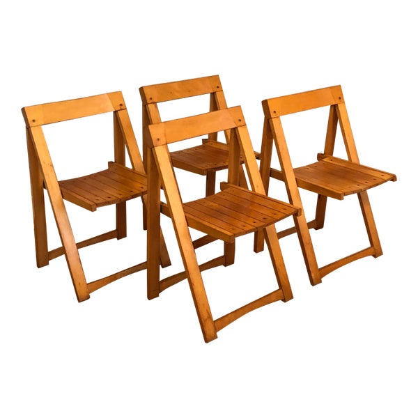 70's Aldo Jacober フォールディングチェア シンプル おしゃれ 折りたたみ インテリア Mid Century Modern Folding Wooden Chair / Vintage Nature Folding