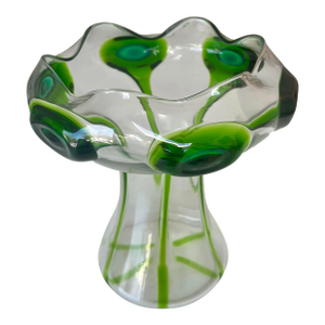 Stuart and Sons Arts and Crafts Cairngorm Glass Vase, Circa 1900
