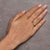 Early 21st Century 14K Yellow Gold Plated .925 Sterling Silver 1/10 Cttw Round-Cut Diamond Composite Halo Engagement Ring (I-J Color, I3 Clarity)- Size 6 For Sale - Image 5 of 6
