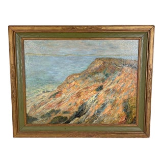 D. 1917 American Impressionist Oil of Martha's Vineyard Gay Head Cliffs For Sale