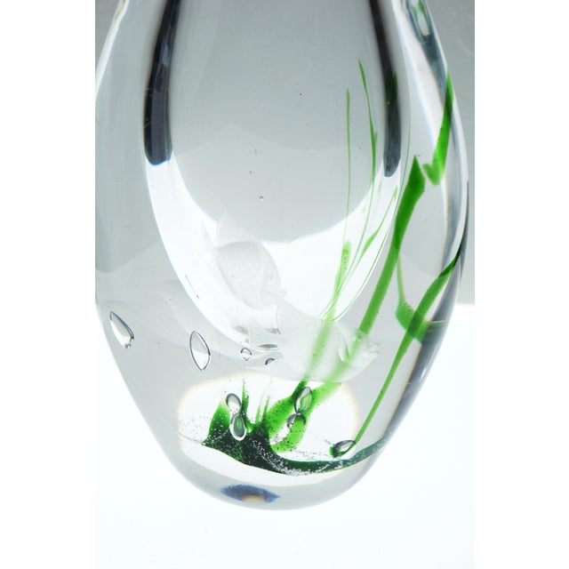 Seaweed & Fish Vases by V. L. Kosta, Set of 2 For Sale - Image 14 of 16