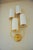 Not Yet Made - Made To Order Elevation 4 Wall Sconces in Patinated Gold Metal and White Shades by Aymeric Lefort, Set of 2 For Sale - Image 5 of 18