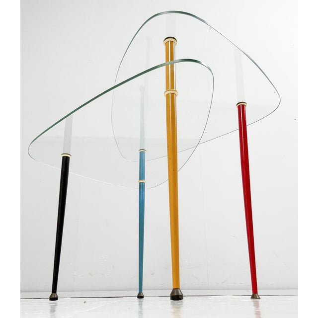 Black Arlecchino Side Table by Edoardo Paoli for Vitrex, 1950s For Sale - Image 8 of 18