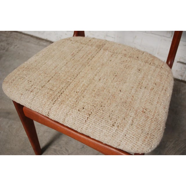 Mid-Century Danish Teak and Wool Dining Chairs from Schiønning & Elgaard, 1960s, Set of 4 For Sale - Image 18 of 18
