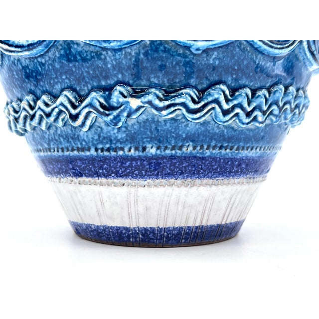 Blue Vintage Amphoren Vase from Bitossi, 1960s For Sale - Image 8 of 14