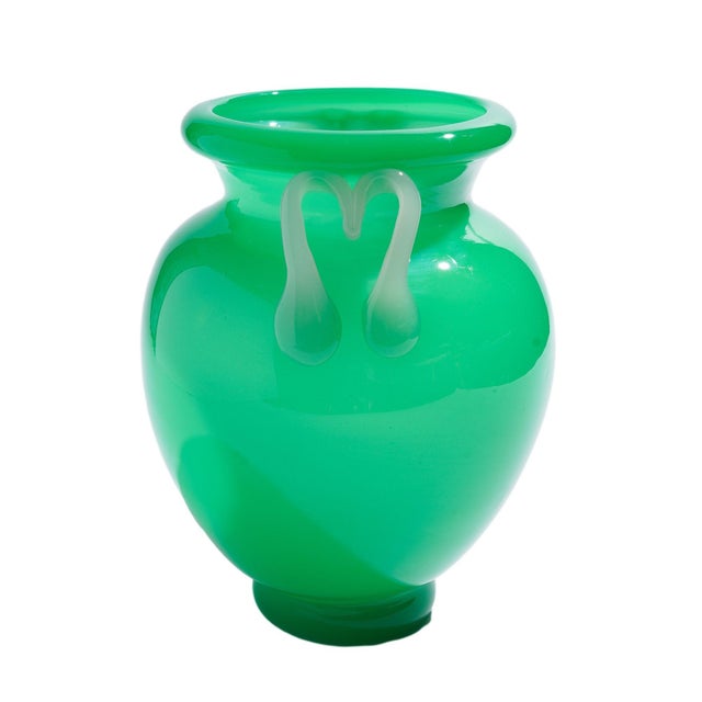 Large Jade Glass Amphora by Steuben, C. 1920 For Sale - Image 9 of 11