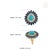 14k Yellow Gold 8.41ct Turquoise, Blue Sapphire & Diamond Floral Art Deco Ring Size 6.5 For Sale - Image 12 of 18