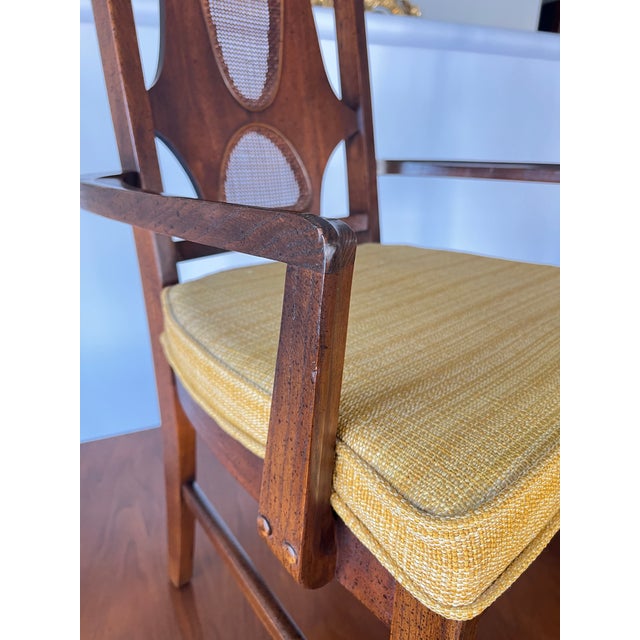 1960s Broyhill Brasilia Mid-Century Modern Dining Table & Six Chairs For Sale - Image 10 of 15