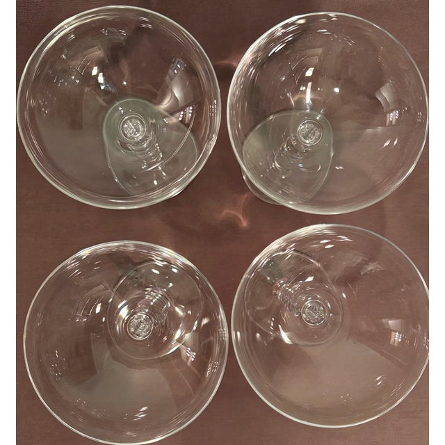 1990s 1990s Mikasa “Pearls” Crystal Champagne Coupes— Set of 4 For Sale - Image 5 of 9