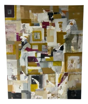 Abstract Composition, Acrylic Painting on Canvas, 2000s