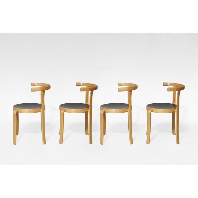 Magnus Olesen Model 8000 Dining Chairs by Rud Thygesen & Johnny Sorensen for Magnus Olesen, 1970s, Set of 4 For Sale - Image 4 of 8