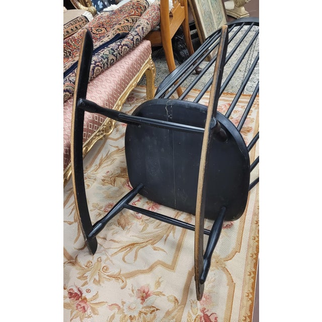 1960s 1960s Grandessa MCM Rocking Chair Attributed to Lena Larsson Design For Sale - Image 5 of 9