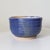 1990s Signed Wabi Sabi Studio Pottery Bowl in Deep Periwinkle Blue Glaze & Wheel-Thrown Texture For Sale - Image 5 of 15