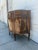 Vintage Louis XV Style Marquetry Bombe Cabinet With Marble Top For Sale - Image 4 of 11