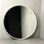 White Round Wooden Wall Mirror, 1970s For Sale - Image 9 of 18