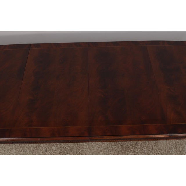 Henredon Georgian Style Mahogany Dining Room Table For Sale - Image 15 of 18
