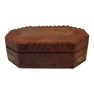 Indian Wooden Spices Box /Jewelry Box For Sale