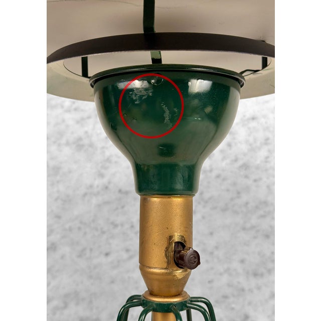 Metal Mid-Century Gren Ufo Flying Saucer Sight Light Table Lamp For Sale - Image 7 of 8