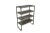 Industrial Art Deco Metal Shelf, 1950s For Sale