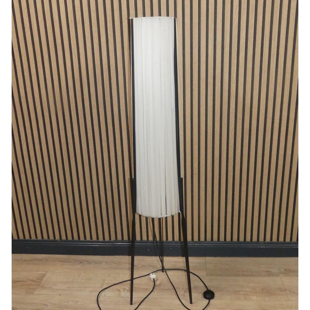 Mid-Century Modern Tripod Rocket Floor Lamp in Black Metal from Hesse, 1960s For Sale - Image 3 of 15
