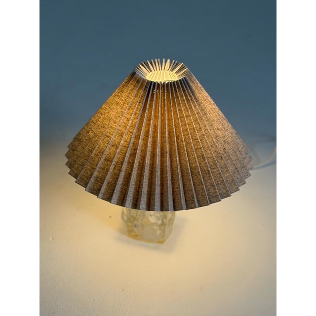 Vintage Glass Table Lamp, 1960s For Sale - Image 4 of 5