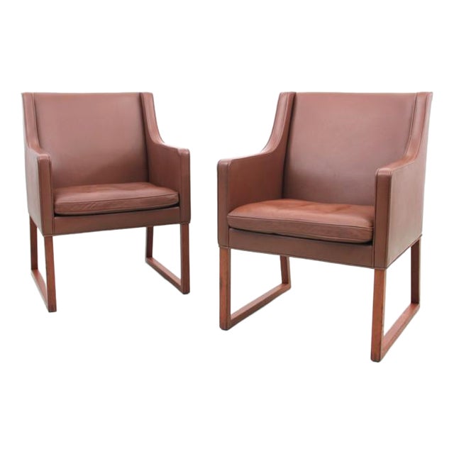 Mid-Century Modern Armchairs Model 3246 attributed to Børge Mogensen for Fredericia Stolefabrik, 1960s, Set of 2 For Sale