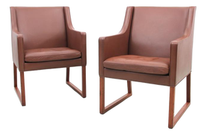 Mid-Century Modern Armchairs Model 3246 attributed to Børge Mogensen for Fredericia Stolefabrik, 1960s, Set of 2