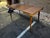 Mid Century Walnut Square Extendable Formica Top Dining Table With 2 Leaves For Sale - Image 4 of 12
