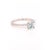 Traditional Diamond Aquamarine Ring 18k White Gold 1.08 TCW Certified, Size 6.5 For Sale - Image 3 of 7