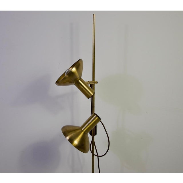 1970s Adjustable Brass Floor Lamp, Germany, 1970s For Sale - Image 5 of 18
