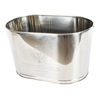 Vintage Silver-Plated Wine Cooler, 1990s For Sale