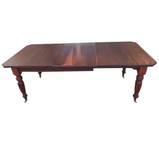 William IV Extendable Dining Table in Mahogany, 1830s For Sale