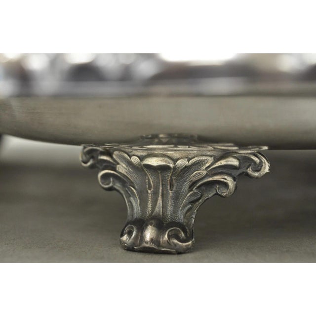 Vintage Poole Epca Sevenoaks 650 Large Silver Plated Serving Platter Bar Tray B For Sale - Image 11 of 17