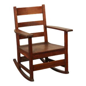Antique Mission L. & J. G. Stickley Oak Rocker