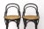 Pair of Bentwood Bar Stools with Vienna Cane Seats in the Thonet Style – Unknown Manufacturer Likely Italian production,...