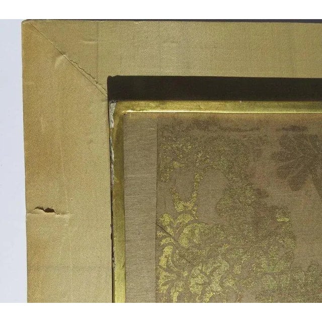 Mid 18th Century Chinese Gilt on Silk Fabric For Sale - Image 9 of 10