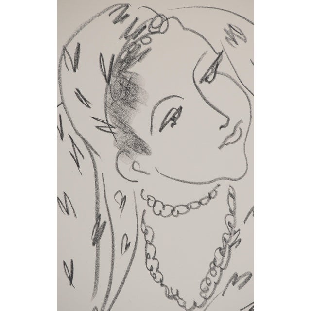Modern Henri Matisse, Femme au foulard, Semi Nude, Lithograph For Sale - Image 3 of 6