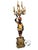 9-light venetian moro polychrome floor lamp Total height: 200 cm Width: 40 cm Depth: 40 cm Lamp in perfect working order...
