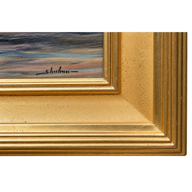 Early 21st Century Dennis Sheehan “Shore Stroll, Evening” Original Tonalist Coastal Oil Painting For Sale - Image 5 of 14