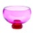 Pink & Red Coppa Vase by Karim Rashid for Purho For Sale