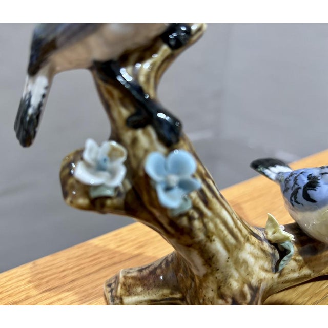 Ceramic Birds Singing on Flowering Branch, 1950s For Sale - Image 7 of 13