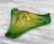 Glass Mid-Century Atomic Italian Murano Green Art Glass Centerpiece Bowl For Sale - Image 7 of 8